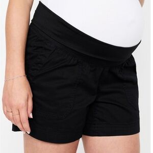 Maternity Rollover-Waist OGC Chino Shorts -- 5-inch inseam